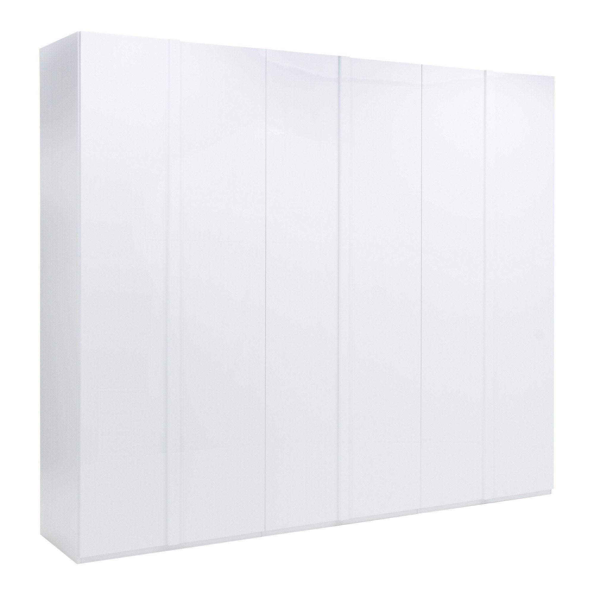 Wardrobe - ILKLEY 6 Door Wardrobe AlPine White 270cm - Art Nest