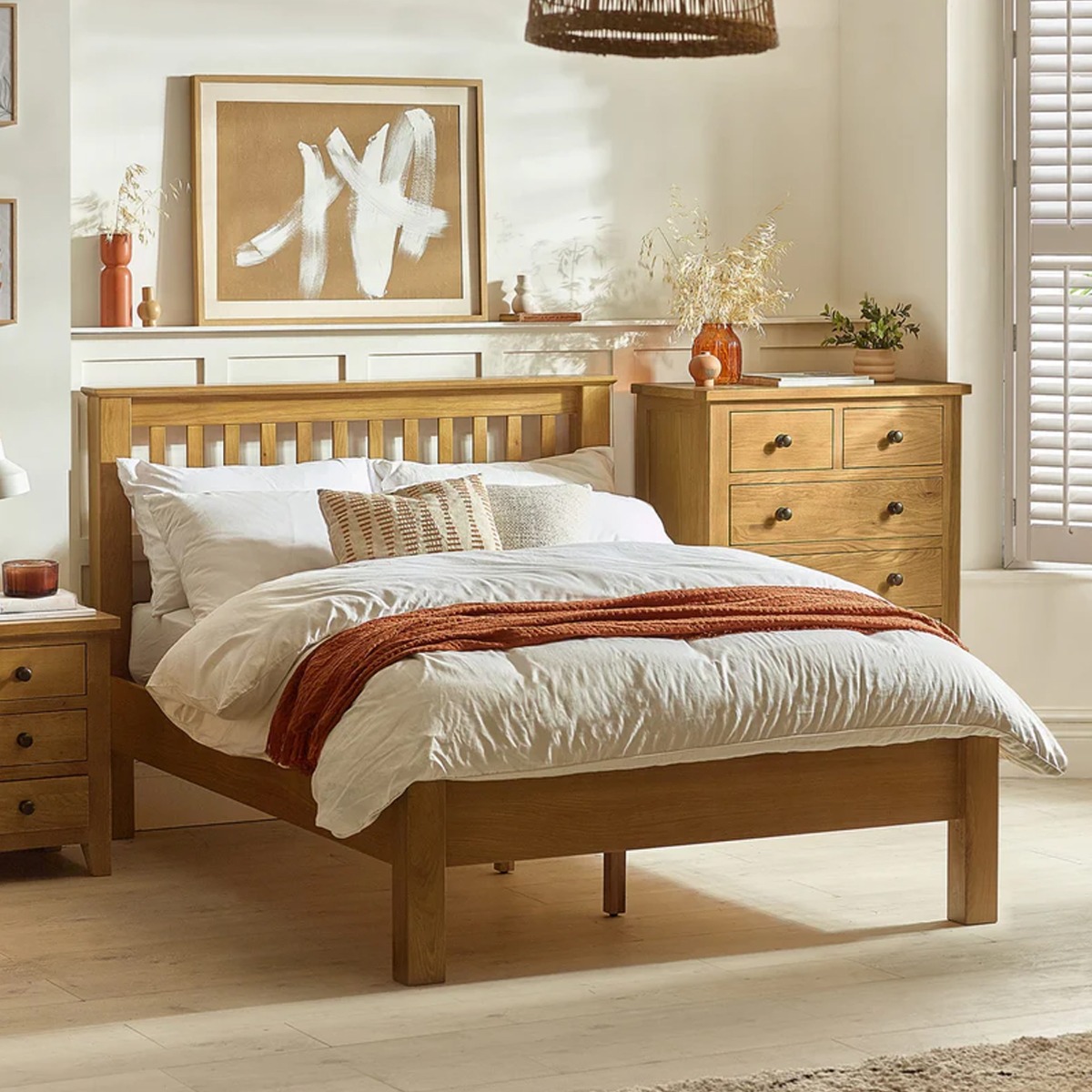 Amsterdam LFE Oak Bed Frame - Super Kingsize 6ft - JB Collections