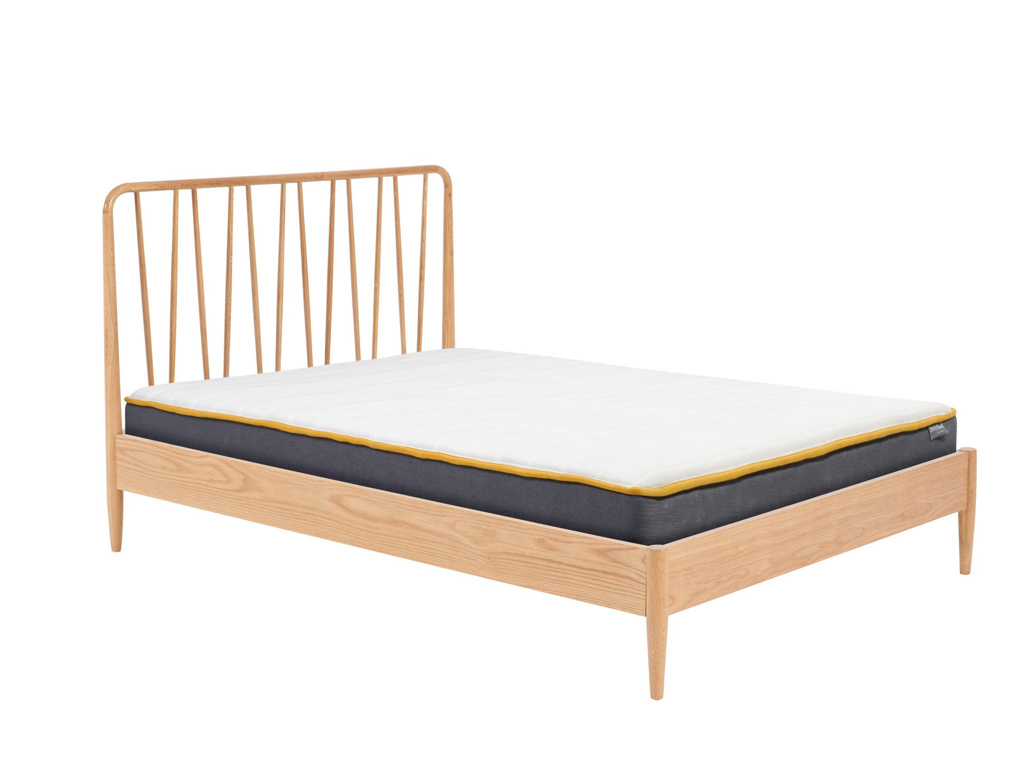 Rustic Jesper Oak Bed - King Size - Birlea Essentials