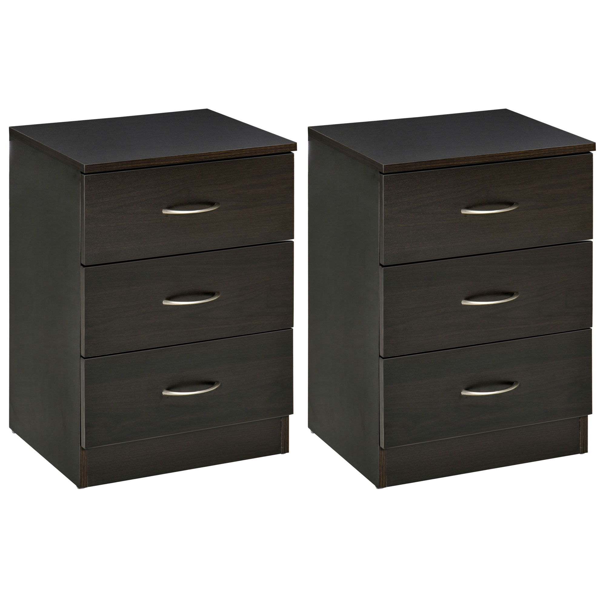 HERON Bedside Cabinet with Drawer and Shelf White - Life Essentials