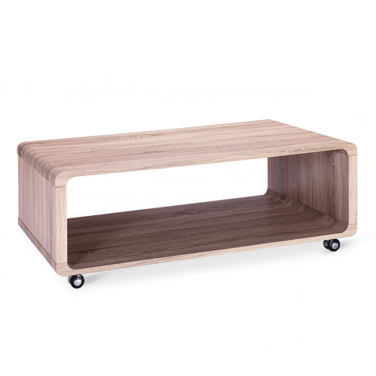 Sylacauga Rectangular Coffee Table Timeless Elegance in Natural Oak - Sigrid Mills