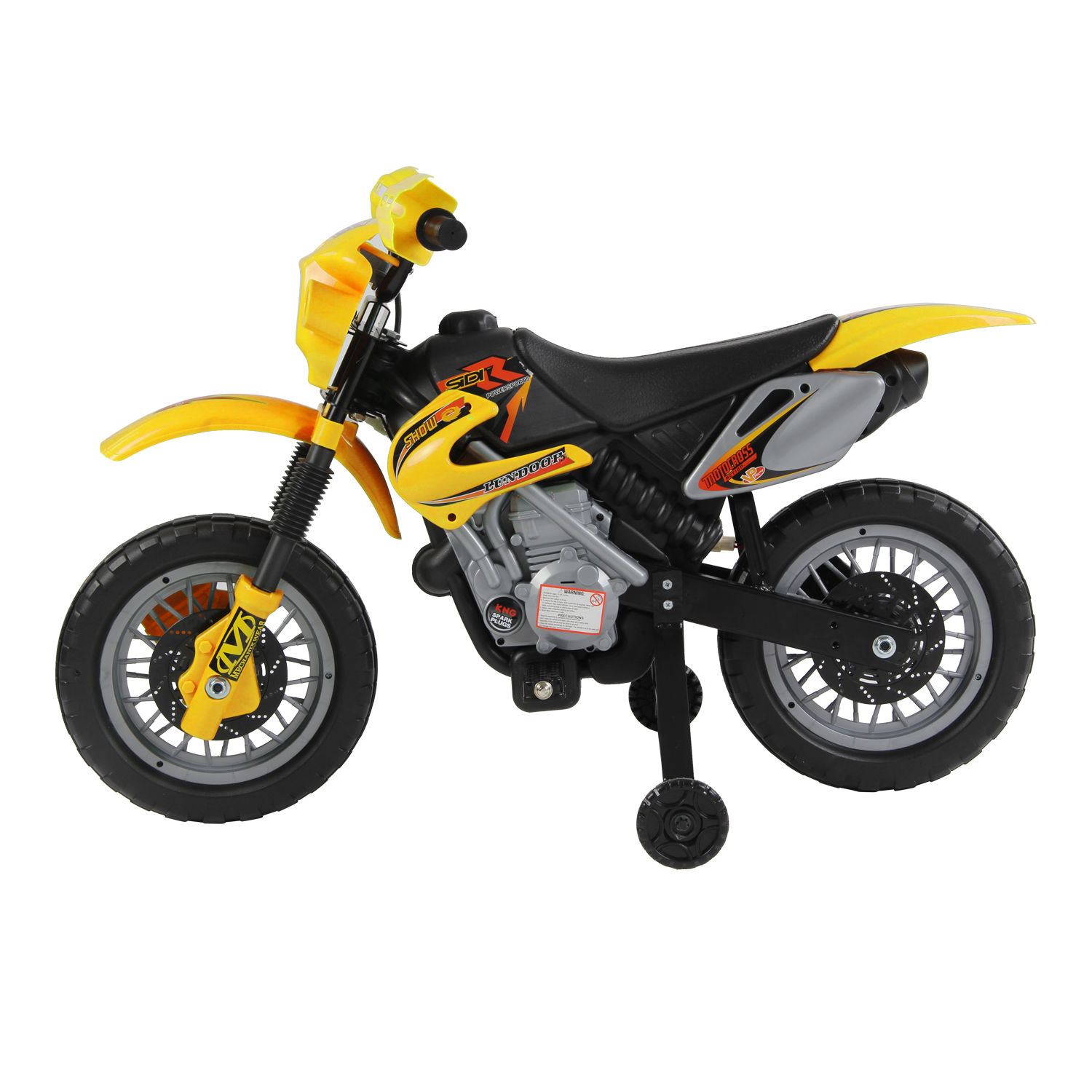 Kids Electric Motorbike Child Ride on Motorcycle 6V Battery Scooter (Yellow) - Life Essentials