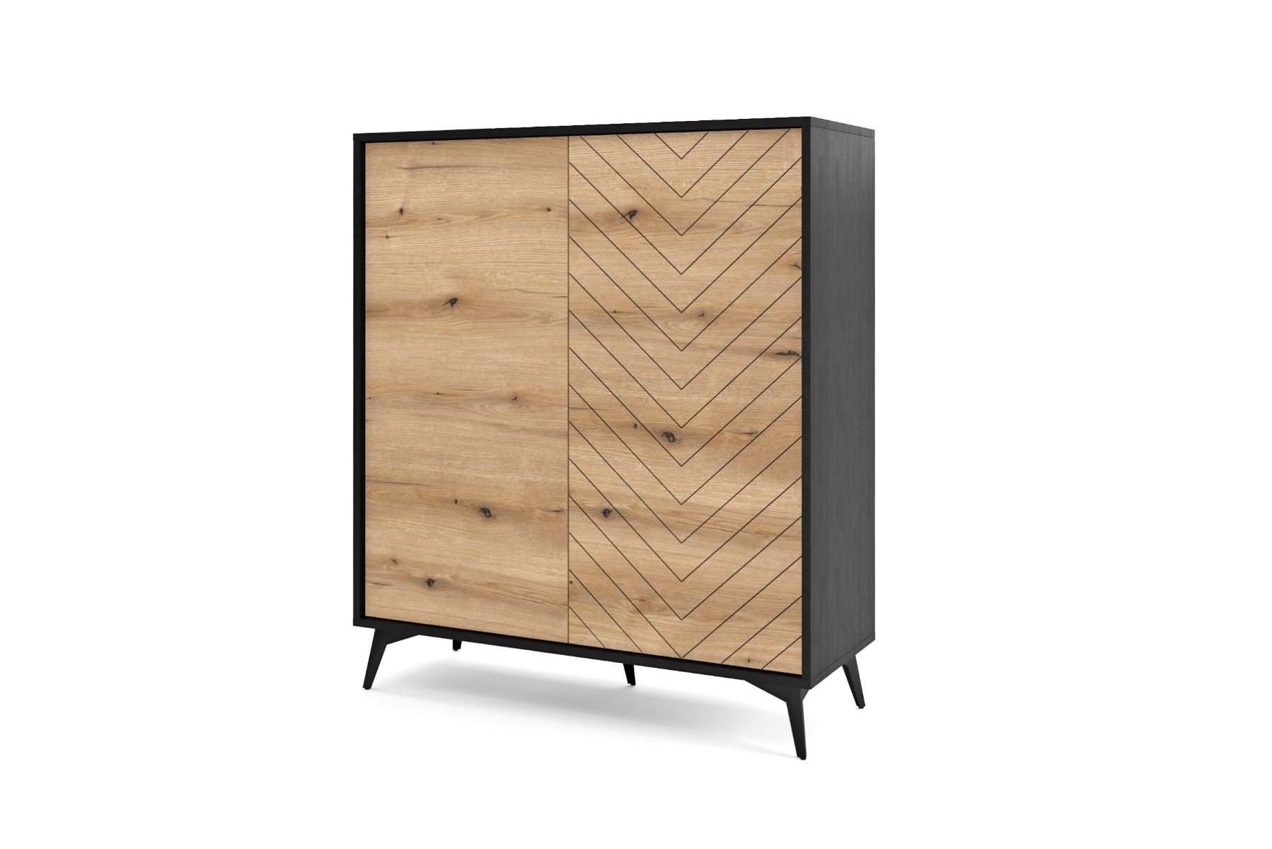 Warrington Cabinet 104cm - Oak - Moonlight Interiors