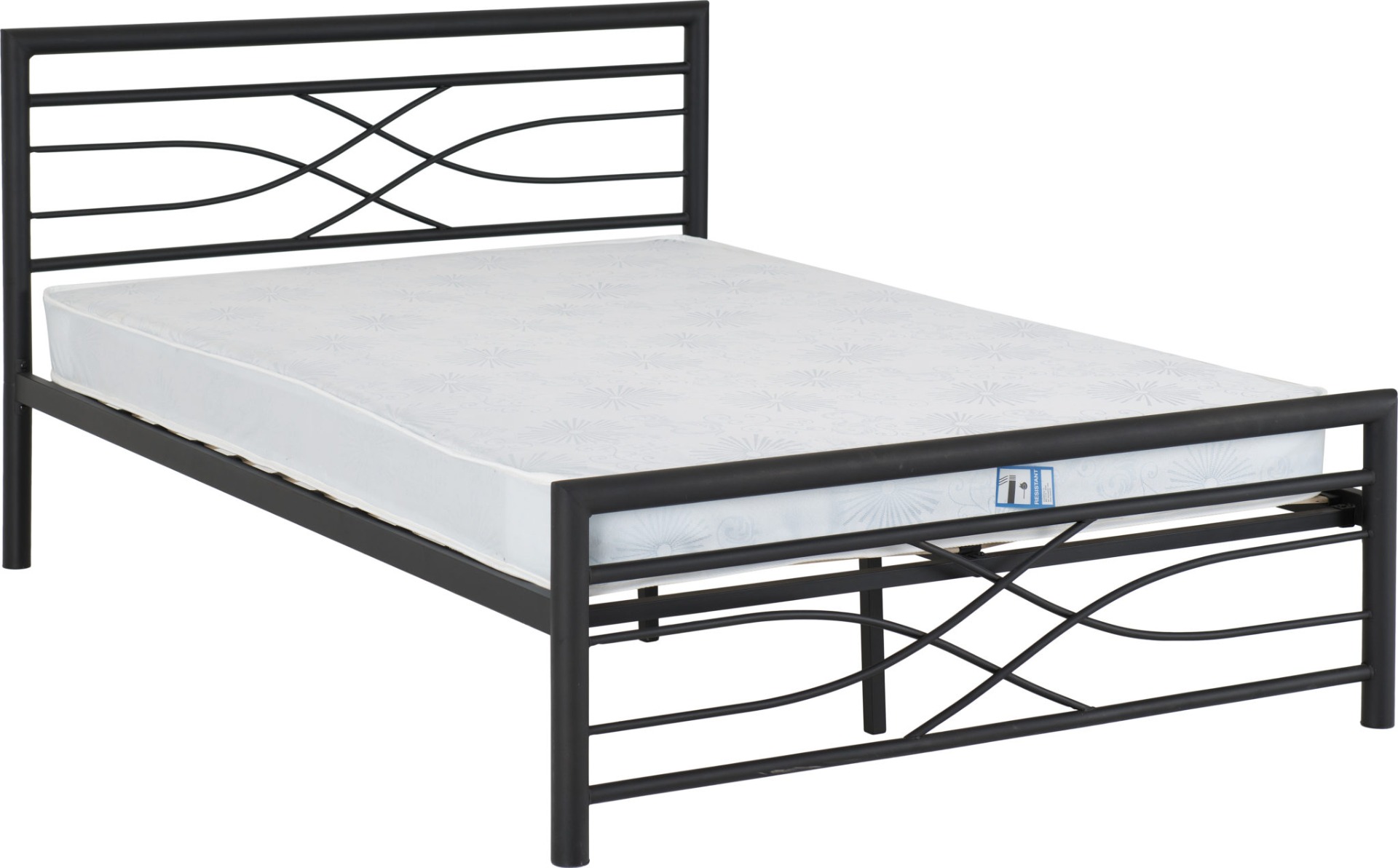 Kelly 5ft Kingsize Bed - Black - Budget Deals