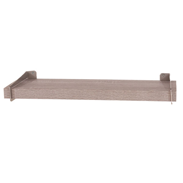 Livia Grey Oak 80cm Chunky Shelf with Slide On Metal Brackets - Colton & Sawyer