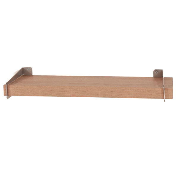Livia 80cm Oak Effect Shelf with Sleek Metal Brackets - Colton & Sawyer