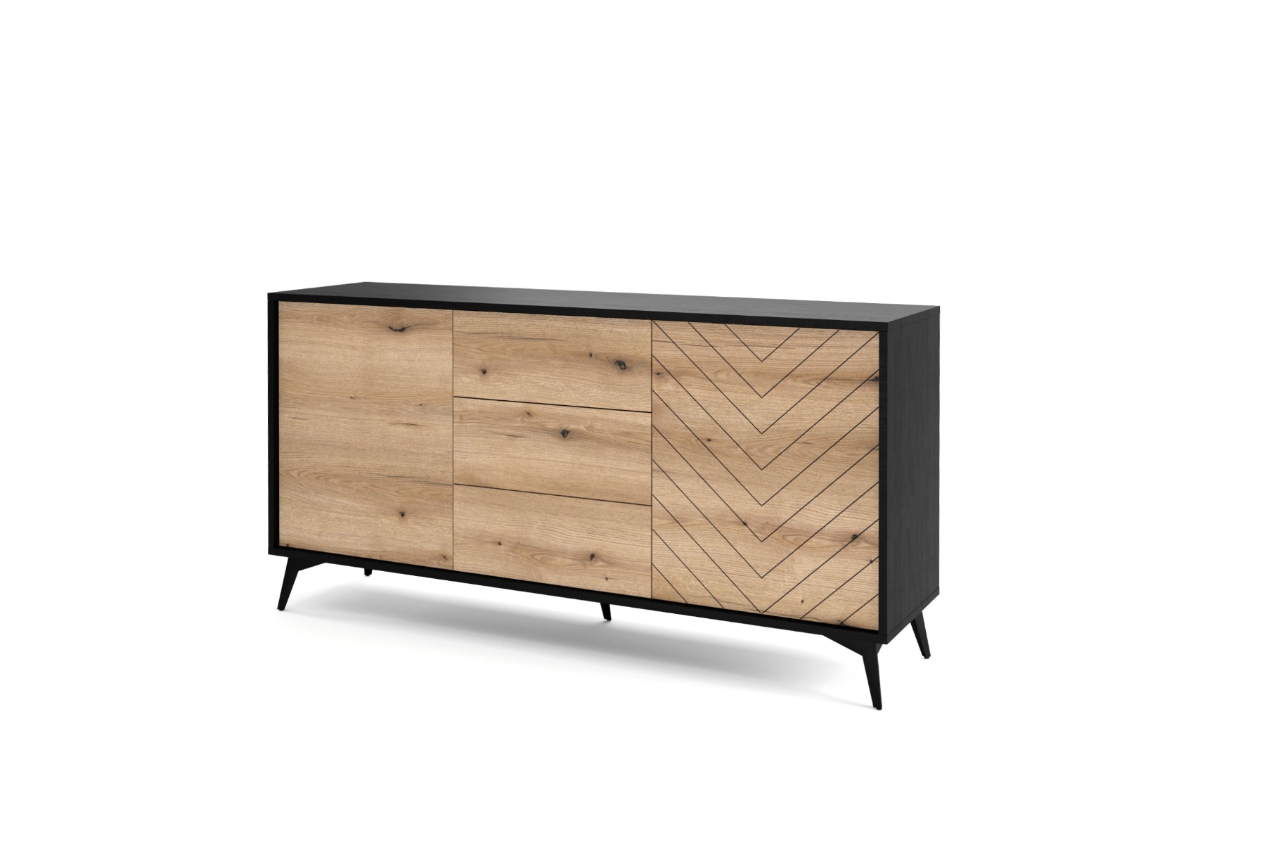 Warrington Sideboard 154cm - Oak - Moonlight Interiors