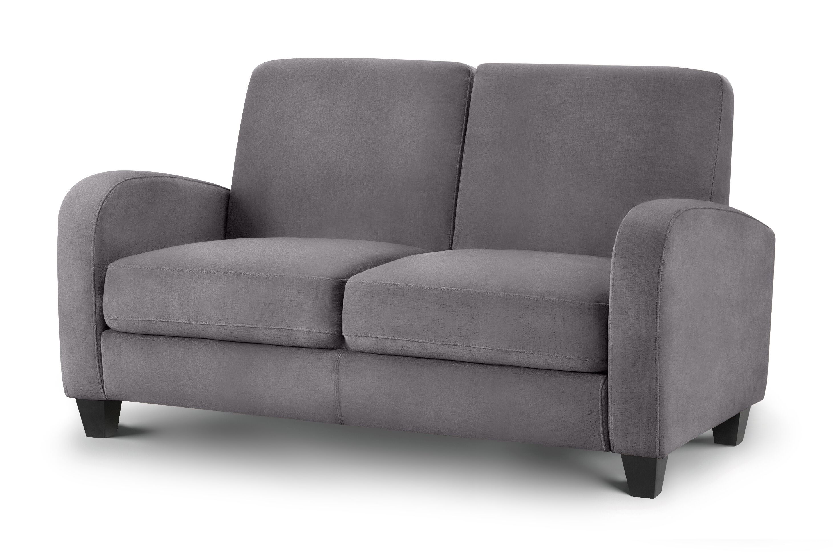 Vivo Dusk Grey Fabric 2-Seat Sofa - JB Collections