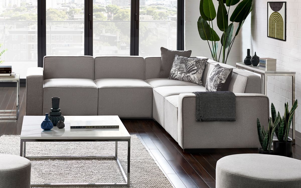 Lago Combination Sofa - Corner Unit Grey - JB Collections