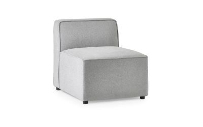 Lago Combination Sofa - Single Seat Section Grey - JB Collections