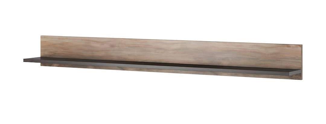 Rainbow 02 Wall Shelf 180cm - Oak Satin - Art Nest