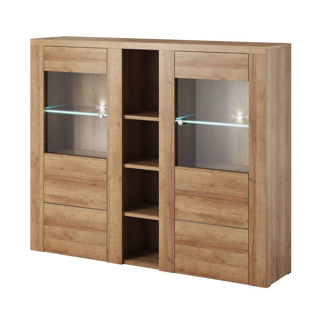 Rainbow 46 Sideboard Display Cabinet - Oak Riviera - Art Nest