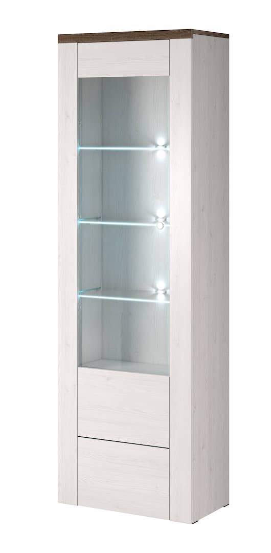 Rainbow 05 Tall Display Cabinet - Oak Sibiu Larche - Art Nest