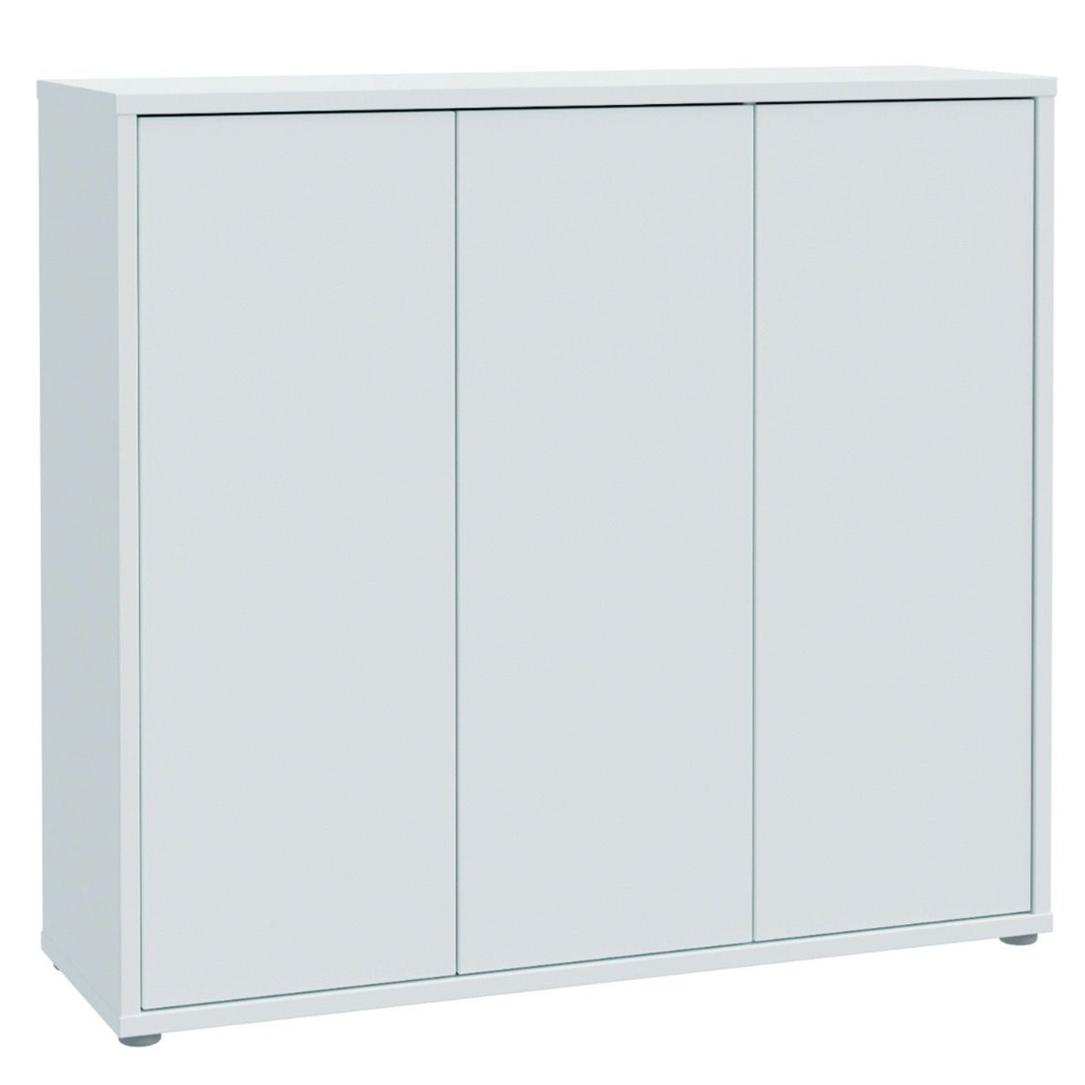 SOLARA Shoe Cabinet with 3 Push to Open Doors - Light Grey