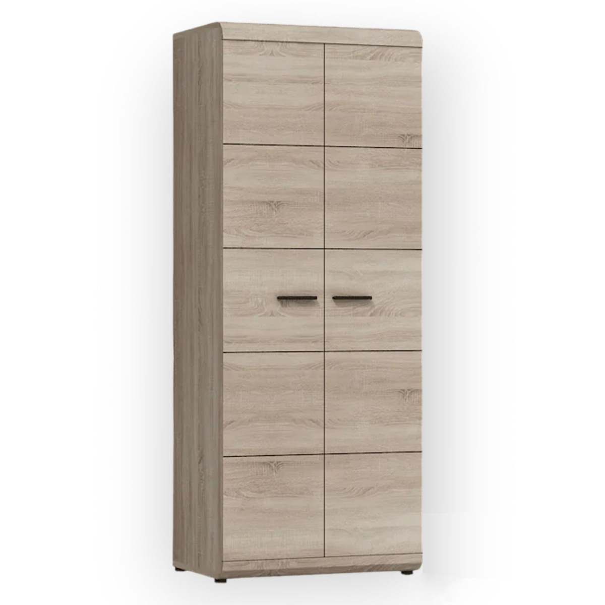 Wardrobe - KALEIDO 2 Door Wardrobe Oak Sonoma 80cm - Art Nest