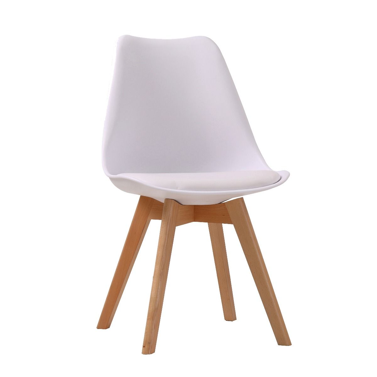 LOUVEN Dining Chair - White - Leeds Plywood