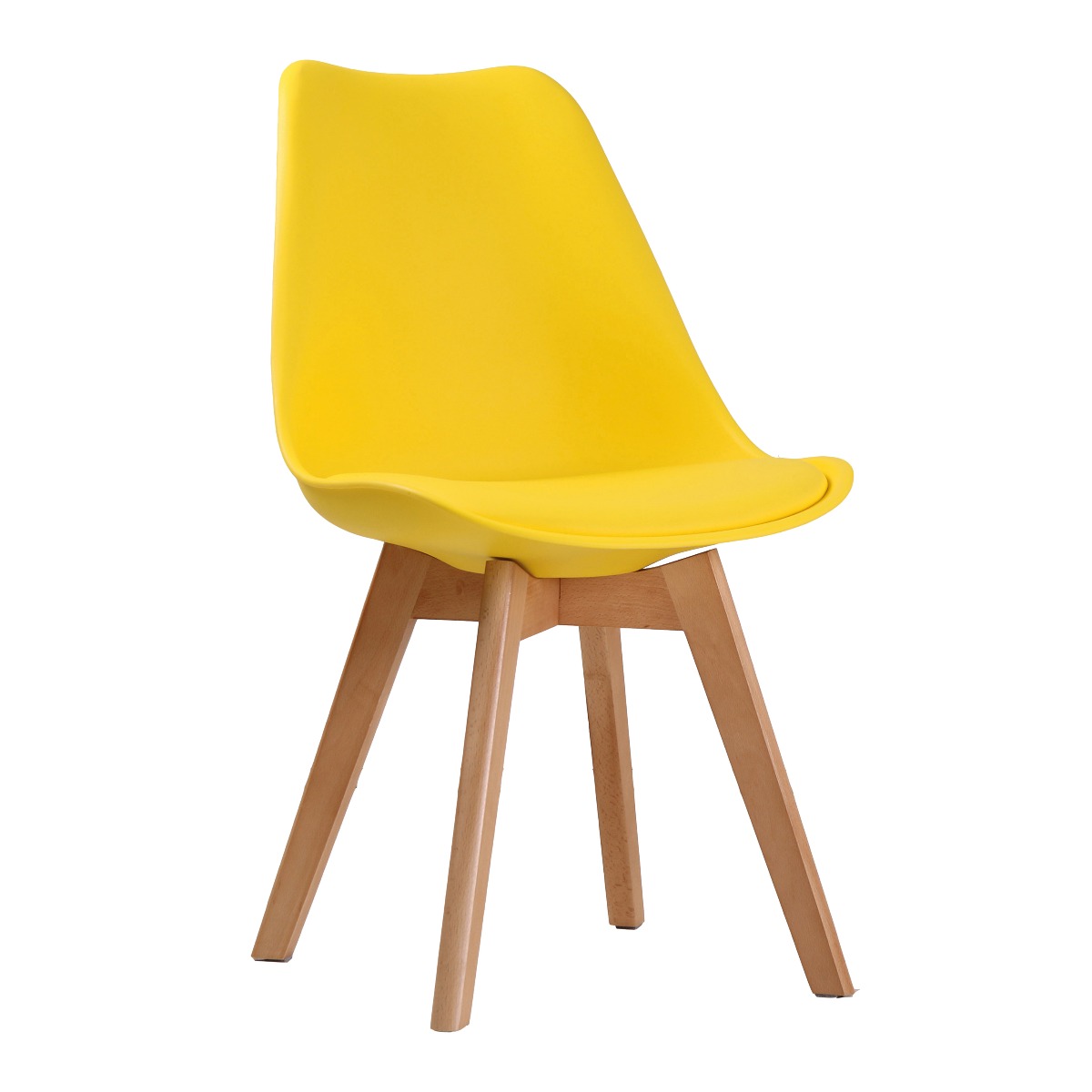 LOUVEN Dining Chair - Yellow - Leeds Plywood