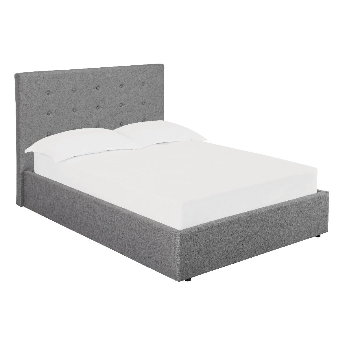 Lucca Fabric Kingsize 5ft Bed - Grey - Leeds Plywood