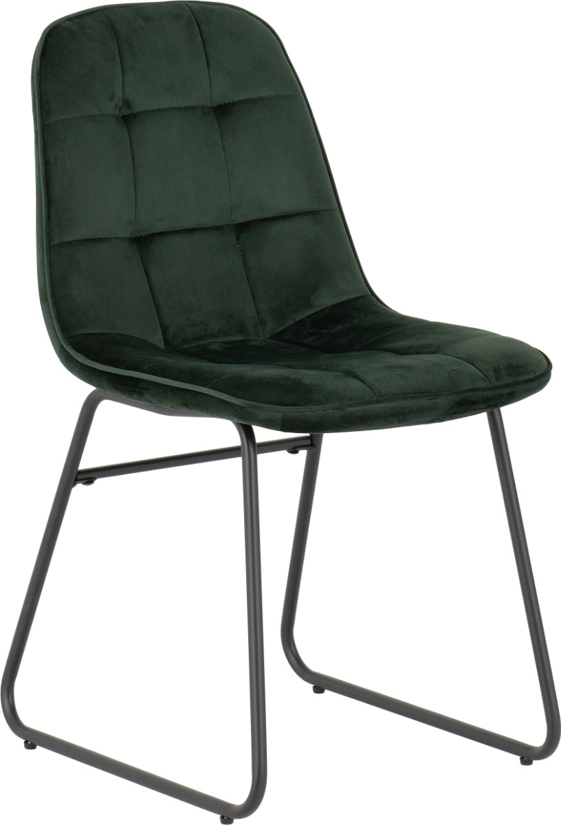 Lukas Chair (Box of 2) - Emerald Green Velvet - Budget Deals