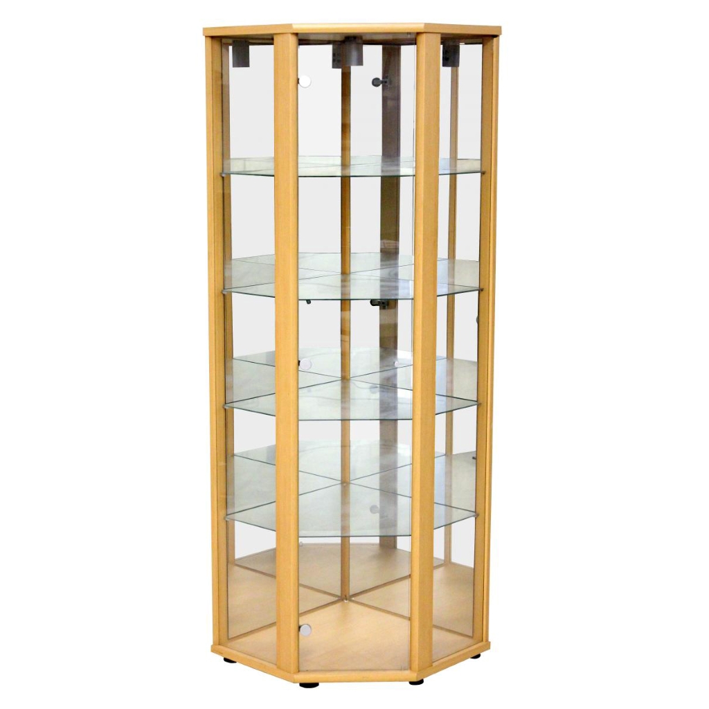 Everleigh Corner Display Rack - Oak - Sigrid Mills