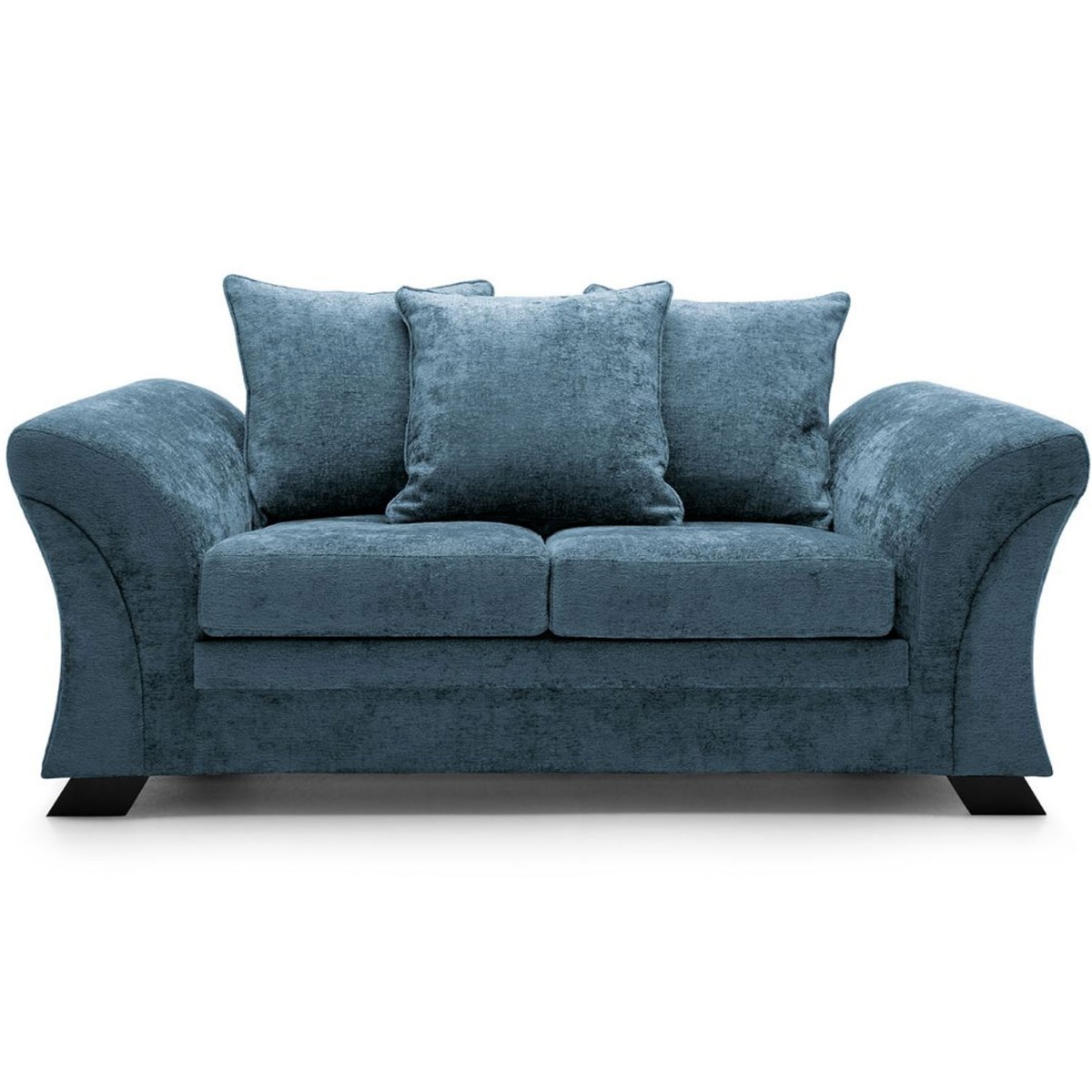 Lloyd Crushed Chenille 2 Seater - Dark Blue - Moonlight Interiors