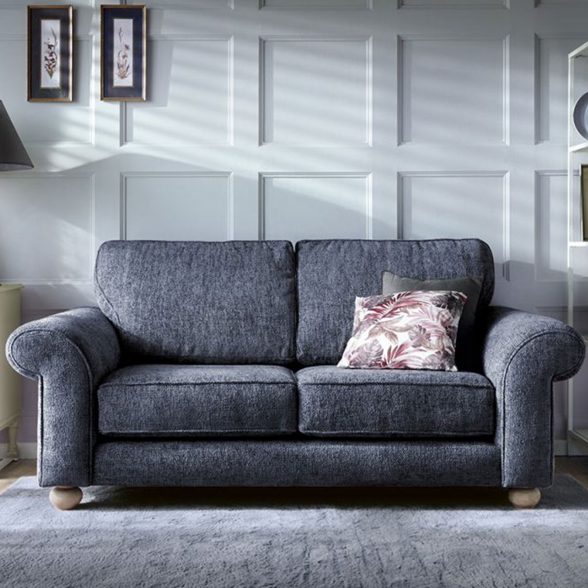 Zazzles 2 Seater Sofa - Dark Blue - Moonlight Interiors