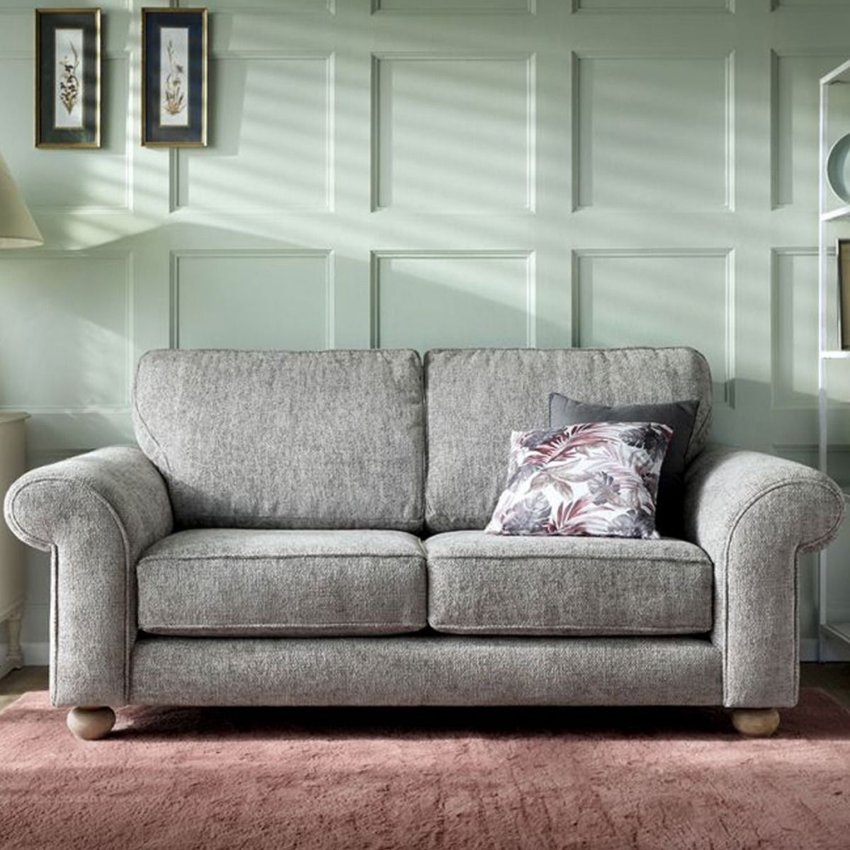 Zazzles 2 Seater Sofa - Ash Grey - Moonlight Interiors
