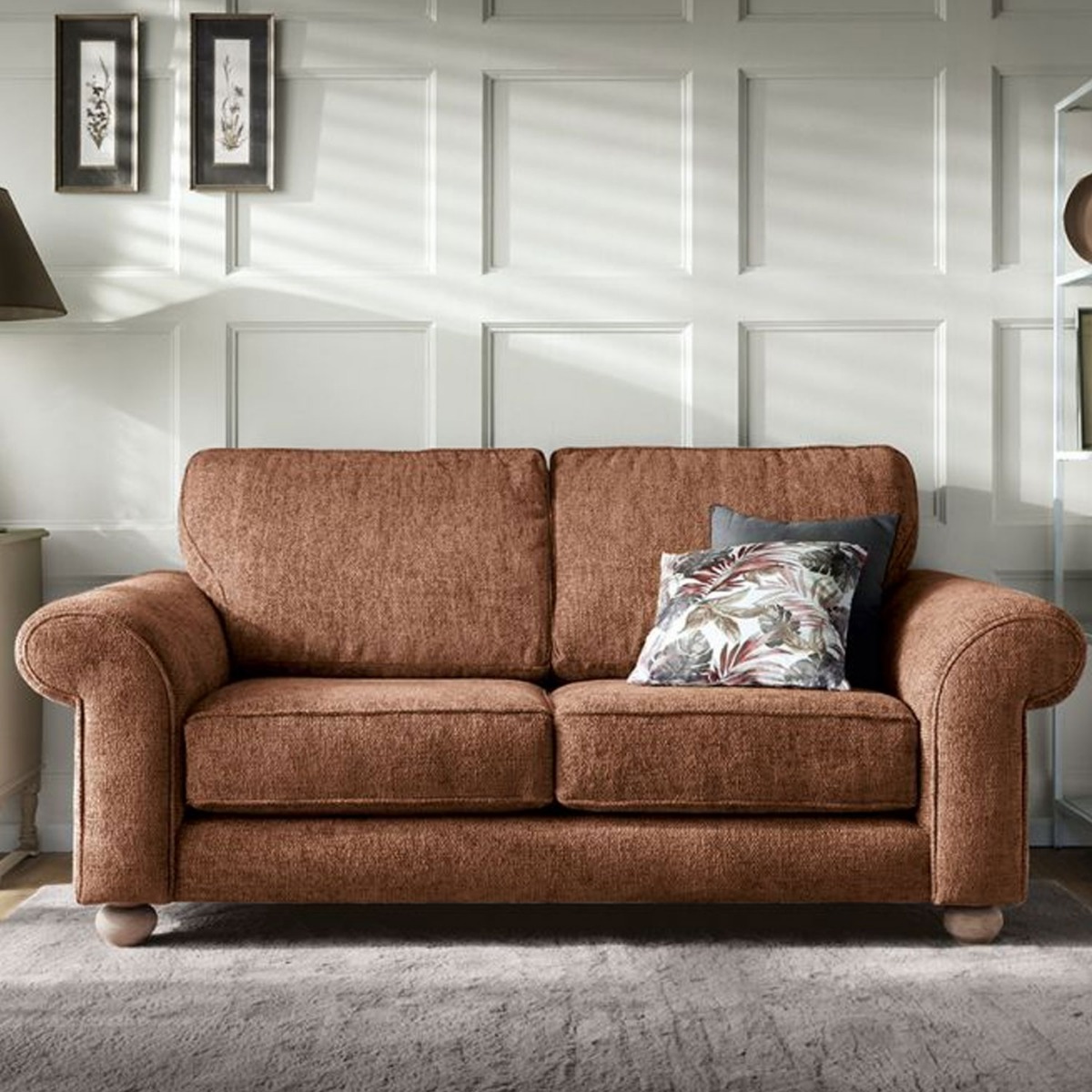 Zazzles 2 Seater Sofa - Burnt Orange - Moonlight Interiors