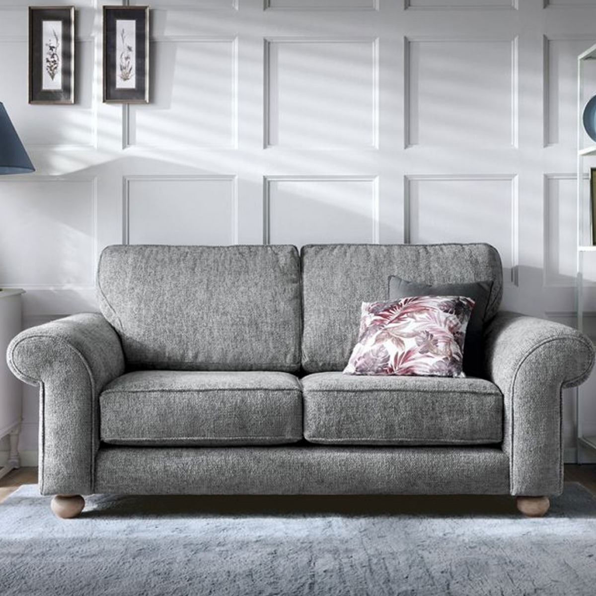 Zazzles 2 Seater Sofa - Steel Grey - Moonlight Interiors