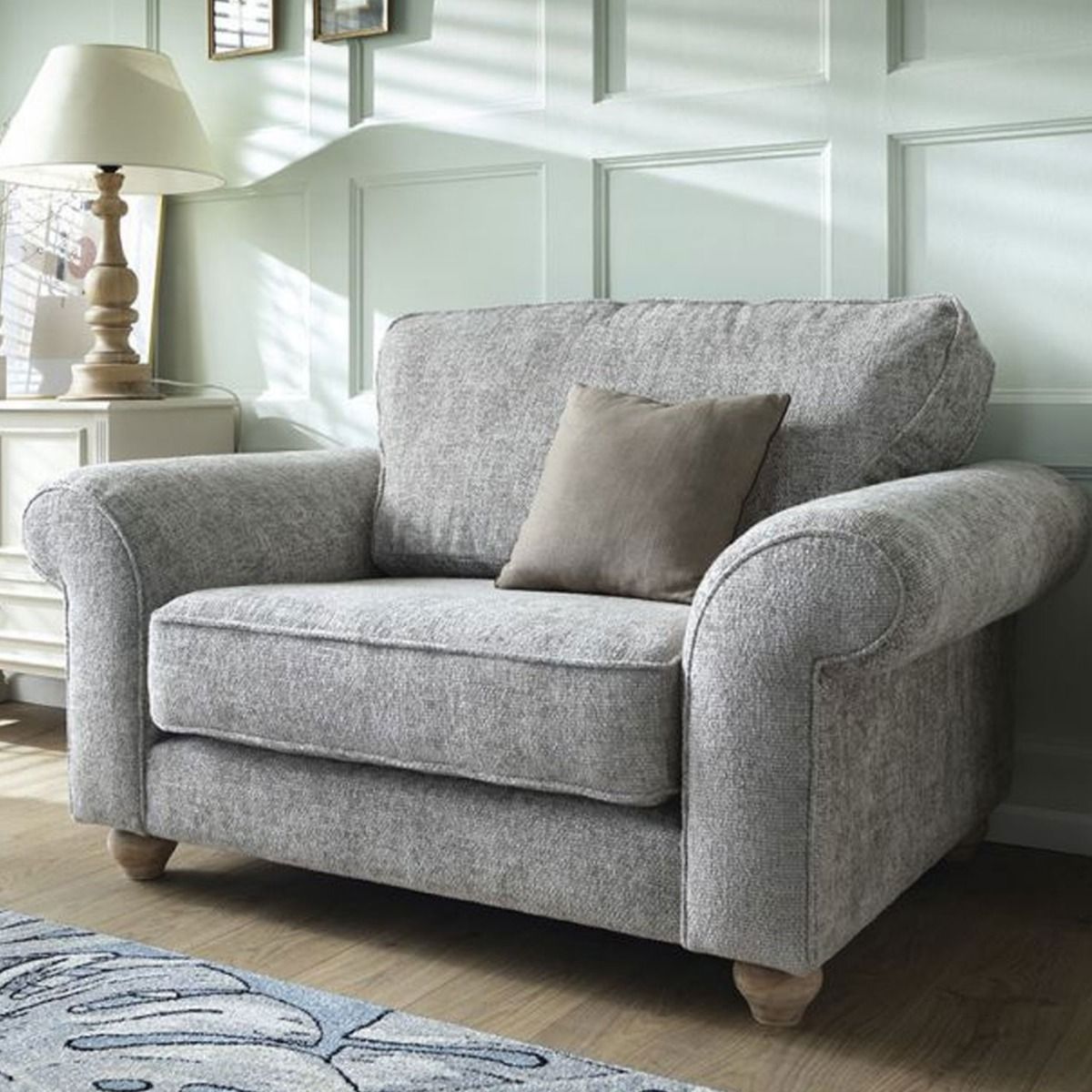 Zazzles Cuddle Chair - Ash Grey - Moonlight Interiors