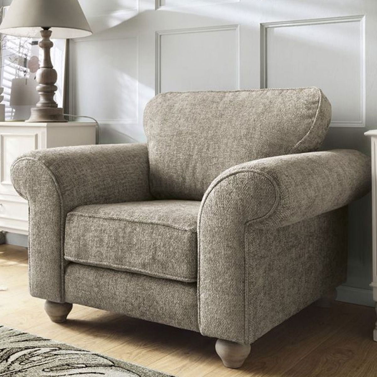 Zazzles Armchair - Taupe - Moonlight Interiors