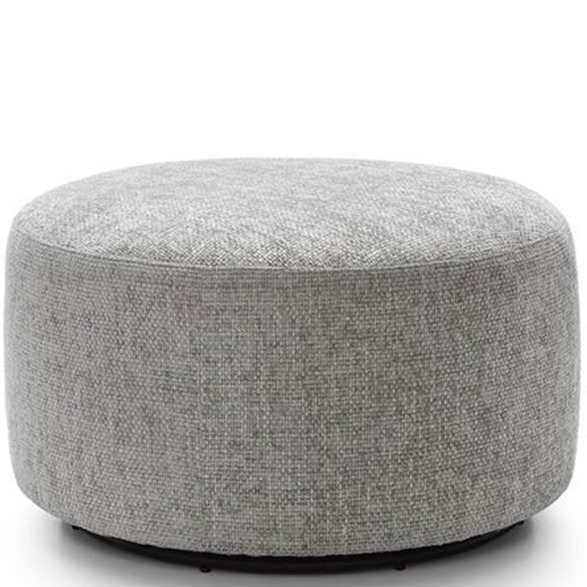 Zazzles Smart Linen Swivel Footstool - Light Grey - Moonlight Interiors