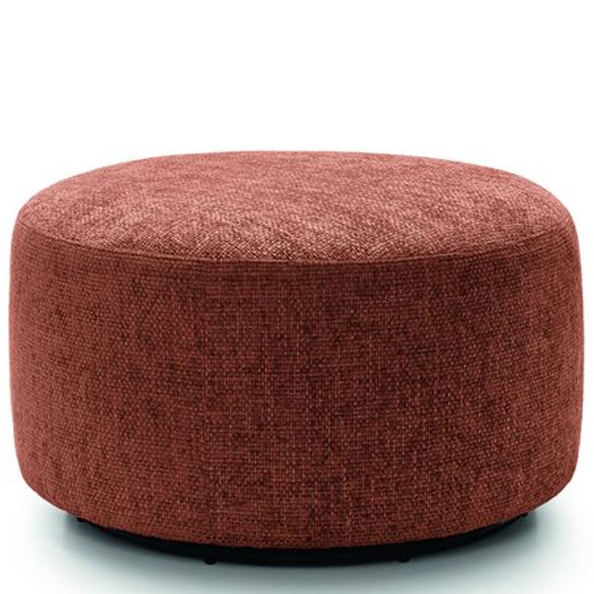 Zazzles Smart Linen Swivel Footstool - Burnt Orange - Moonlight Interiors
