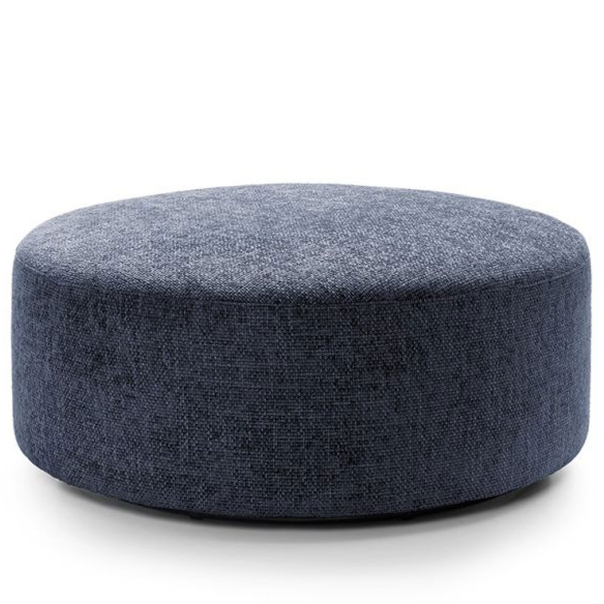 Zazzles Smart Linen Large Swivel Footstool - Dark Blue - Moonlight Interiors