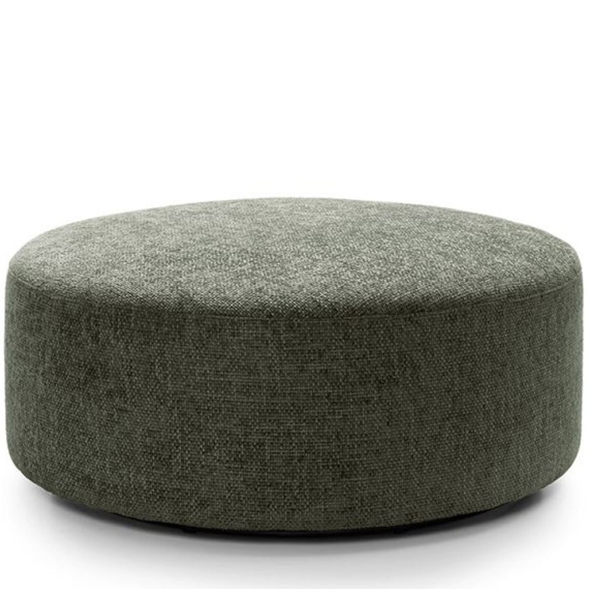 Zazzles Smart Linen Large Swivel Footstool - Rifle Green - Moonlight Interiors
