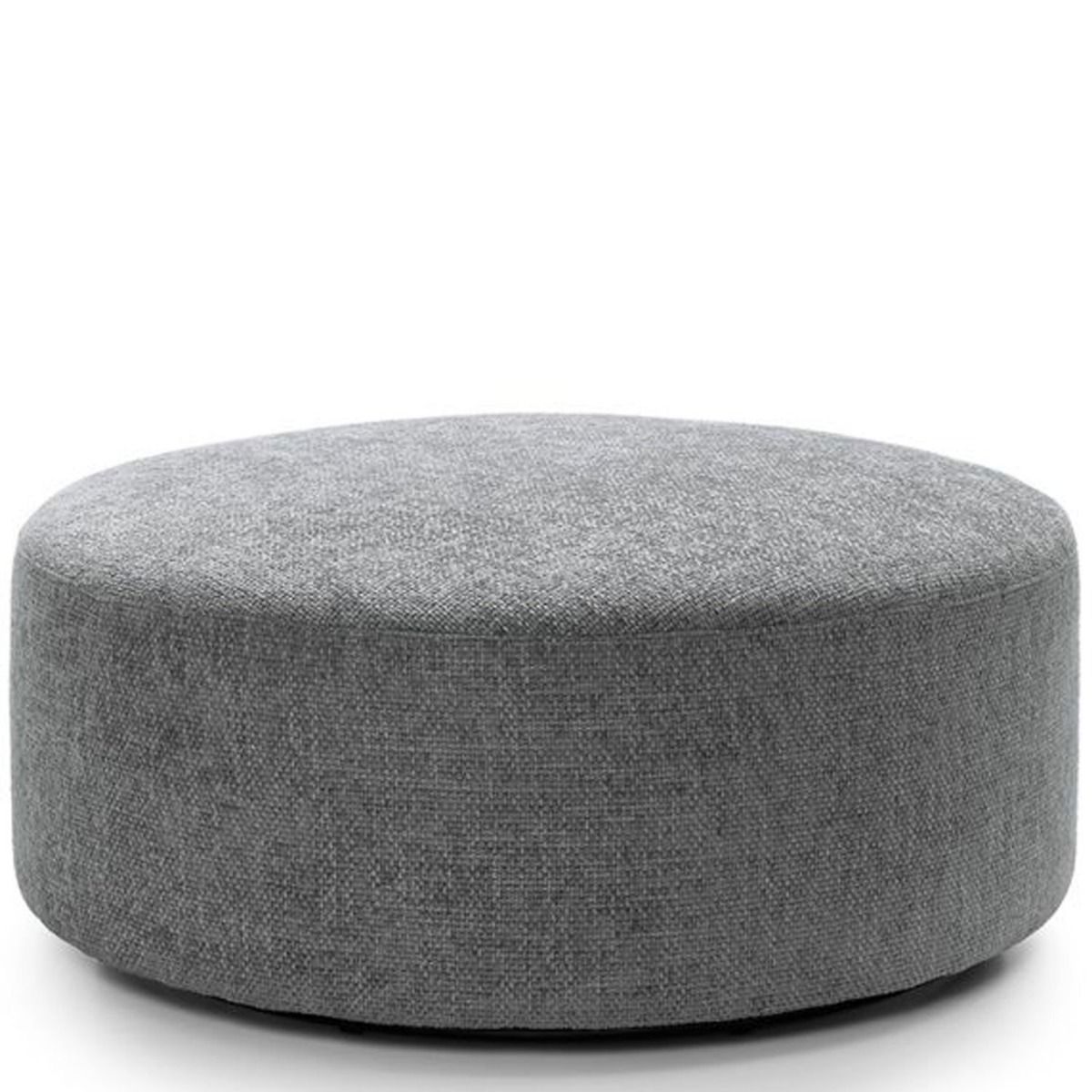 Zazzles Smart Linen Large Swivel Footstool - Steel Grey - Moonlight Interiors