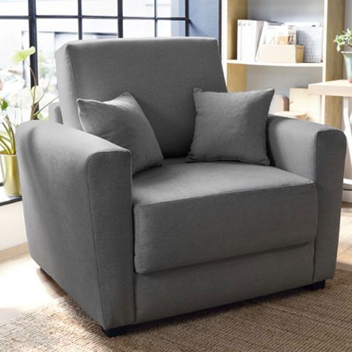 Alexander Single Sofabed - Dark Grey - Moonlight Interiors