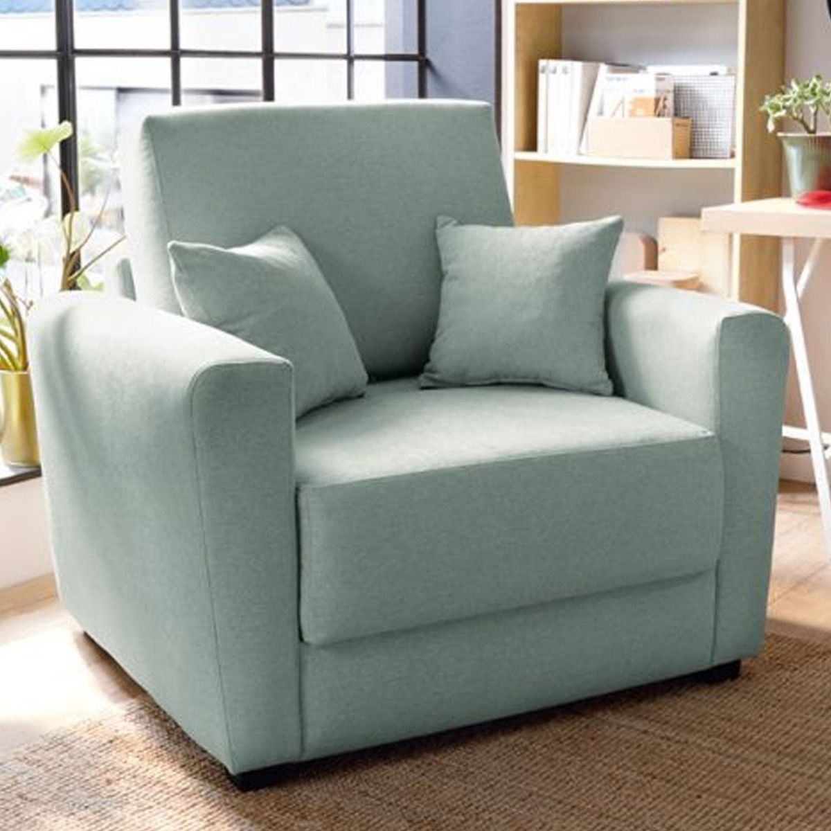 Alexander Single Sofabed - Pistachio Green - Moonlight Interiors