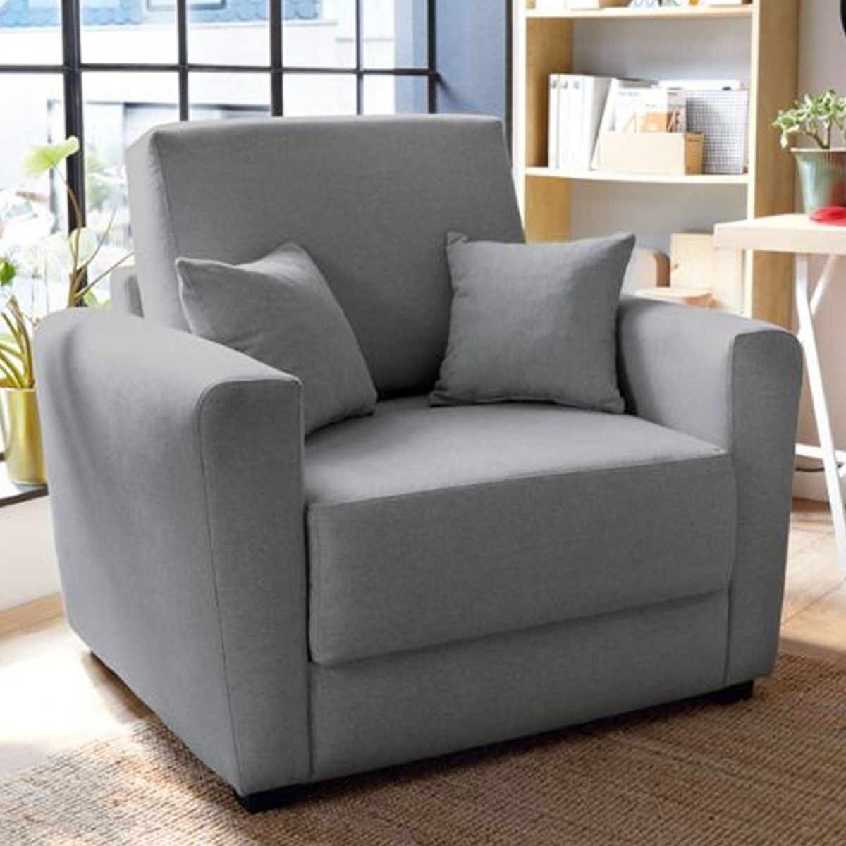 Alexander Single Sofabed - Cool Grey - Moonlight Interiors
