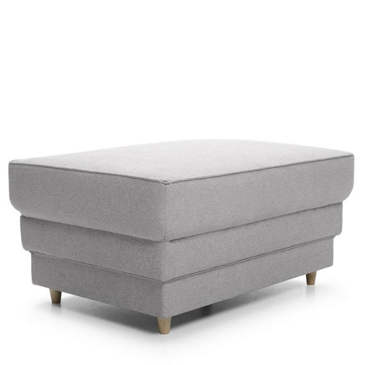 Romeo Footstool - Light Grey - Moonlight Interiors