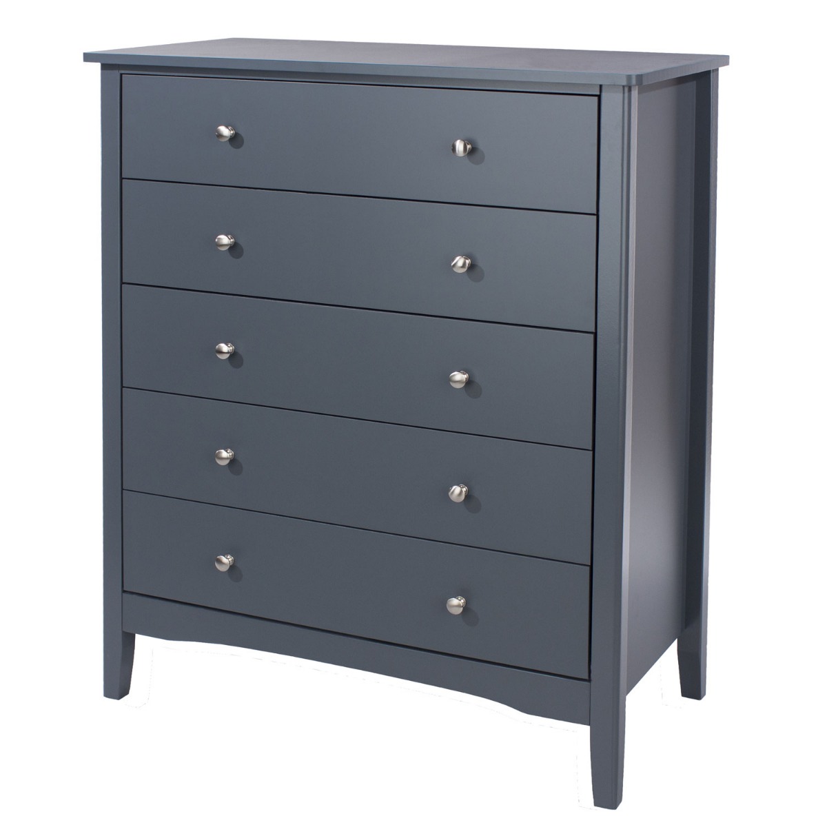 CASCAIS Blue Chest of Drawers - Medium-sized, 5 Drawers - Colton & Sawyer