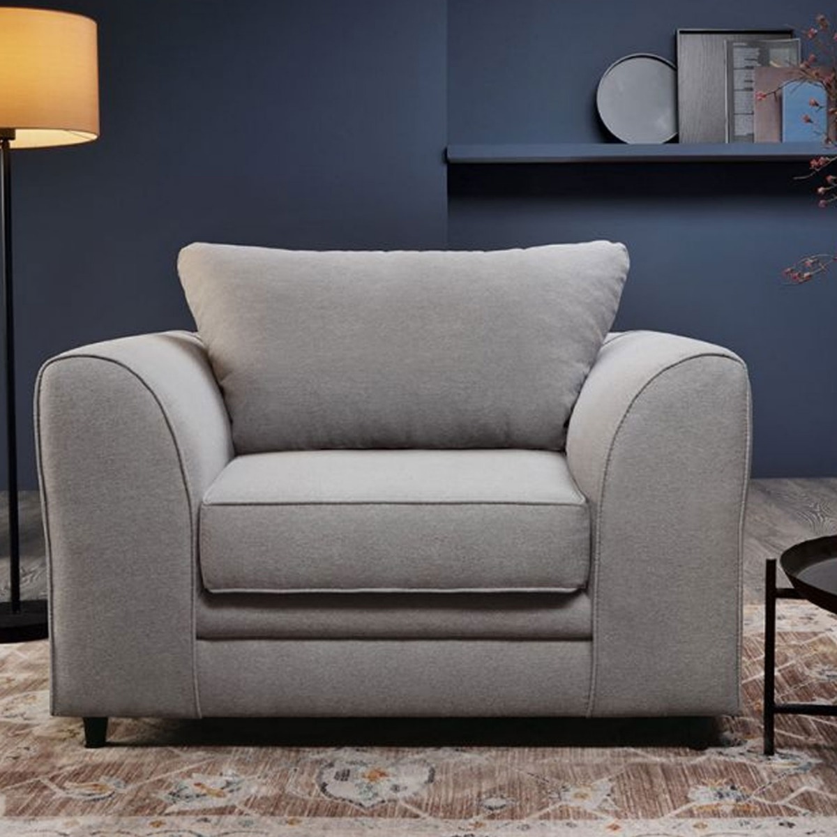 Charmaine Armchair - Light Grey - Moonlight Interiors