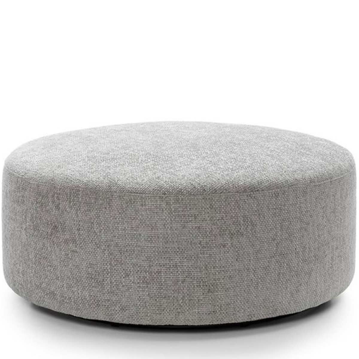 Zazzles Smart Linen Large Swivel Footstool - Ash Grey - Moonlight Interiors