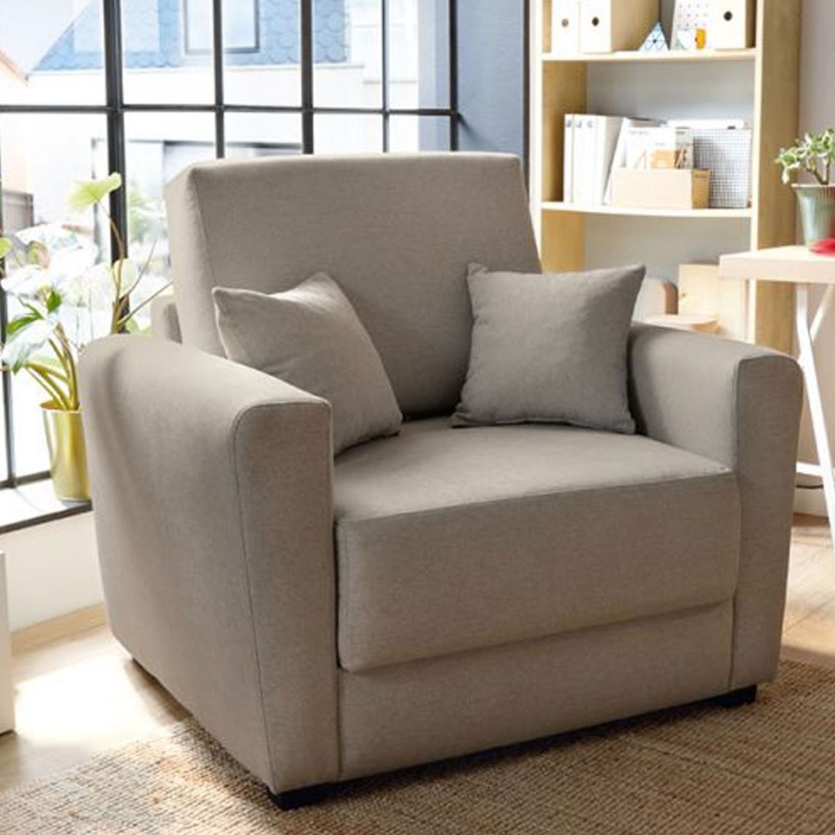 Alexander Single Sofabed - Sand - Moonlight Interiors