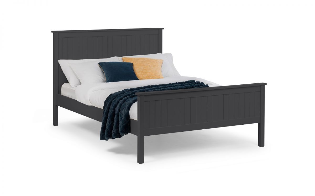 Maine Single Bed - Anthracite - JB Collections