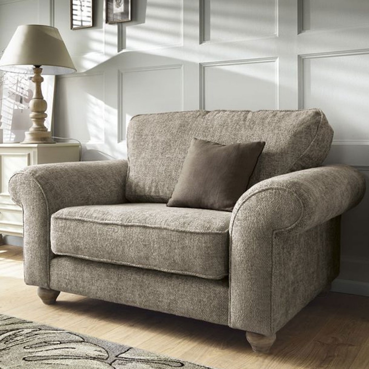 Zazzles Cuddle Chair - Taupe - Moonlight Interiors