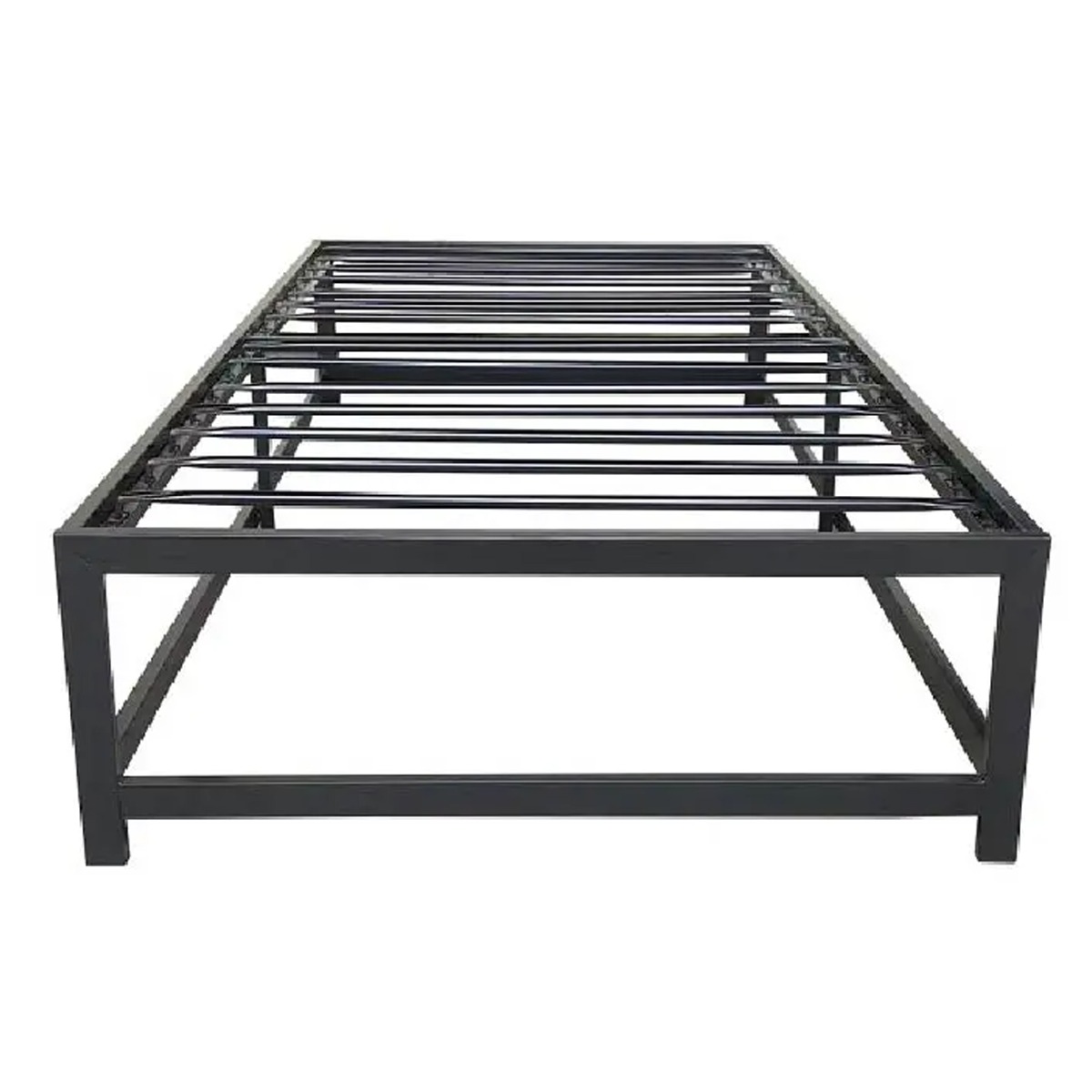 Single Bed - MARCUS Metal Bed Black 3ft - Beds-To-Go