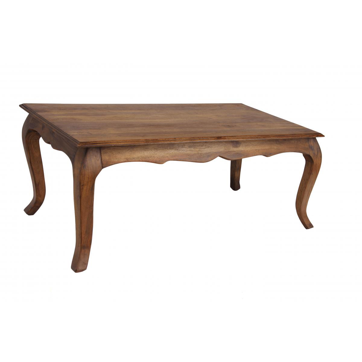 Malibu Rectangular Coffee Table Solid Acacia Elegance in Burnt Oak - Sigrid Mills