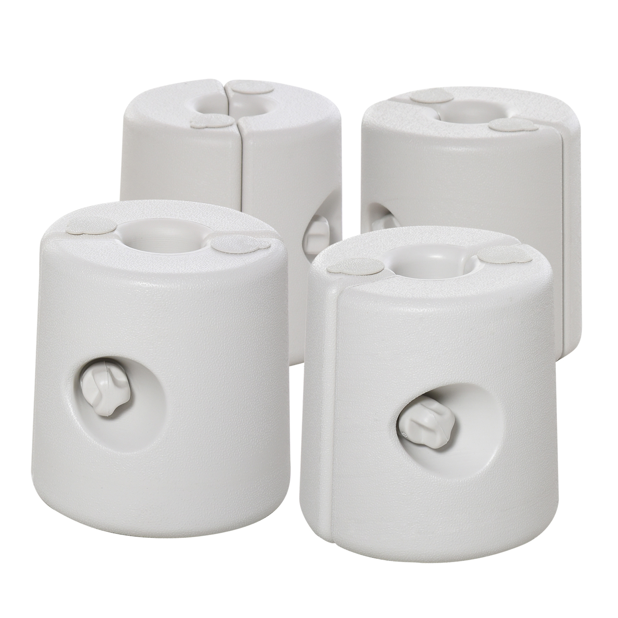 Tent Weight Base, 4pcs Plastic Anchor Weights-White - Life Essentials