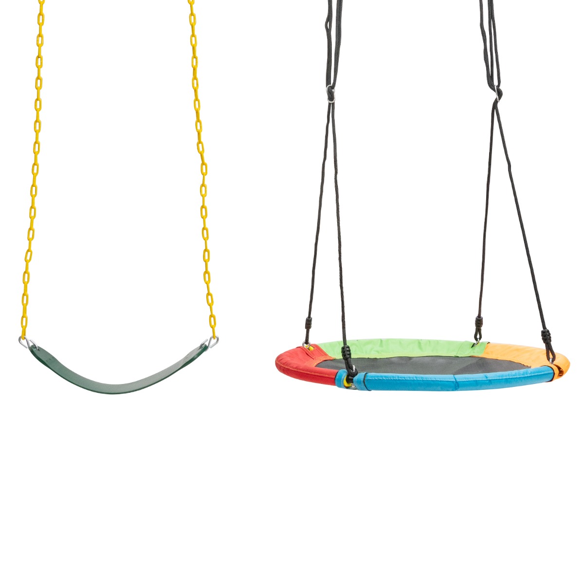 Kids Double Swing Set for Garden Playground - Savings Store